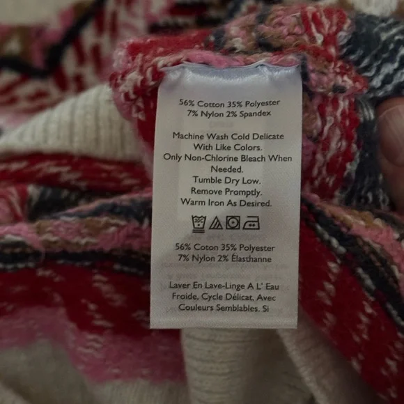 NWT Women's Pink Patterned Sweater S - Picture 4 of 5